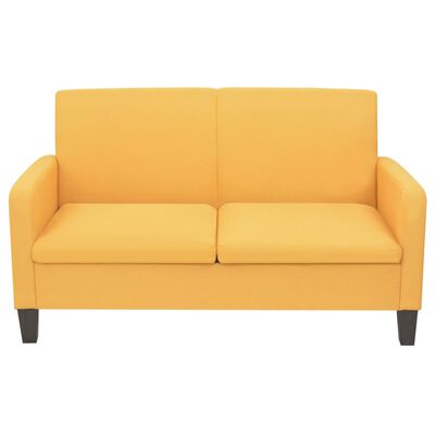vidaXL 2-Seater Sofa 135x65x76 cm Yellow