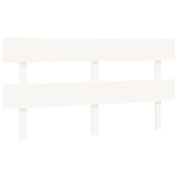 vidaXL Bed Headboard White 154x3x81 cm Solid Wood Pine