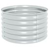 vidaXL Garden Raised Bed | Silver | Galvanized steel