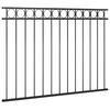 vidaXL Fence Panel Assen Steel 1.7x1.2 m Black