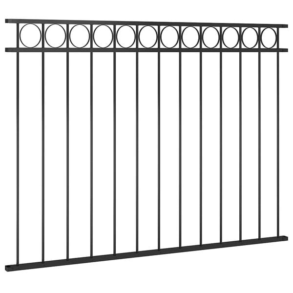 vidaXL Fence Panel Assen Steel 1.7x1.2 m Black