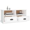 vidaXL TV Cabinet High Gloss White 93x35.5x45 cm Engineered Wood