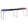 vidaXL Beer Pong Table | Black | Aluminium | Large | Foldable | Beer Pong Table
