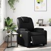 vidaXL Electric Massage Recliner Chair Black Faux Leather