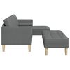 vidaXL Sofa Set 2 pcs Dark grey 173 x 131 x 67 cm Fabric