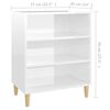 vidaXL Sideboard High Gloss White 57x35x70 cm Engineered Wood