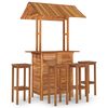 vidaXL 5 Piece Garden Bar Set Solid Wood Acacia