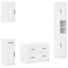 vidaXL 4 Piece Bathroom Cabinet Set UTRECHT White Engineered Wood
