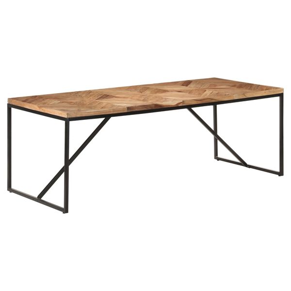 vidaXL Dining Table 200x90x76 cm Solid Acacia and Mango Wood