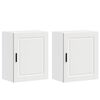 vidaXL Kitchen Wall Cabinets 2 pcs Porto White Engineered Wood