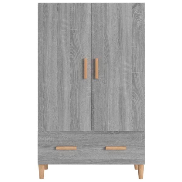 vidaXL Highboard Grey Sonoma 70x31x115 cm Engineered Wood