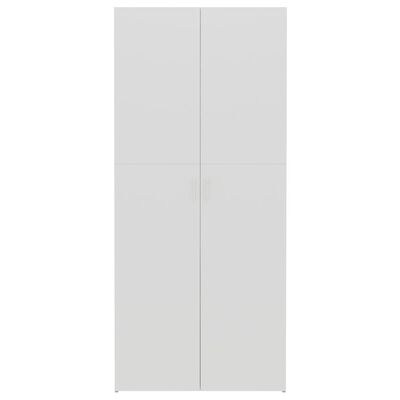 vidaXL Shoe Cabinet White and Sonoma Oak 80x35.5x180 cm Engineered Wood
