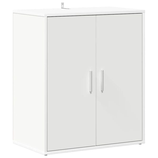 vidaXL Shoe Cabinet White 60x35x70 cm Engineered Wood