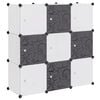 vidaXL Storage Cube Organiser | Black and White