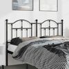 vidaXL Metal Replace Headboard Black 135 cm