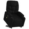 vidaXL Stand up Massage Recliner Chair Black Fabric