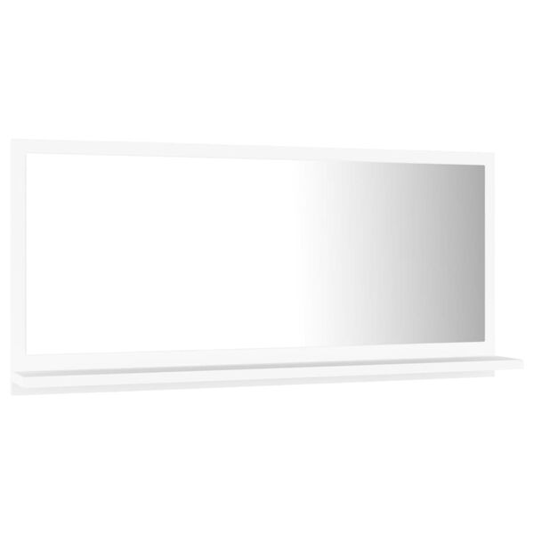 vidaXL Bathroom Mirror White 80x10.5x37 cm Engineered Wood
