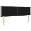 vidaXL Headboard with Headboard Dark Grey 144 cm Faux Leather