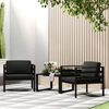 vidaXL Single Sofas 2 pcs with Cushions Aluminium Anthracite