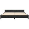 vidaXL Bed Frame without Mattress Black 152x203 cm Queen Velvet