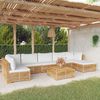 vidaXL 8 Piece Garden Lounge Set with Cushions Solid Wood Teak