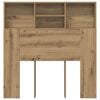 vidaXL Headboard Cabinet with Shelf Artisan Oak 100 x 19 x 103.5 cm
