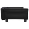 vidaXL Dog Bed Black 95x55x30 cm Faux Leather