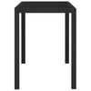 vidaXL 5 Piece Outdoor Dining Set with Cushions Poly Rattan Black