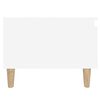 vidaXL Side Table White 50x46x35 cm Engineered Wood