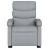 vidaXL Electric Stand up Massage Recliner Chair Light Grey Fabric