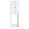 vidaXL Toilet Cabinet HAARLEM White 66 x 25.5 x 190 cm Engineered Wood