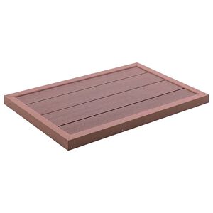 vidaXL Floor Element for Solar Shower Brown 101x63x55 cm WPC