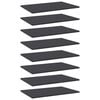 vidaXL Bookshelf Boards 8 pcs Grey 60x40x1.5 cm Engineered Wood