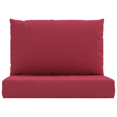 vidaXL Pallet Cushions 2 pcs Wine Red Oxford Fabric