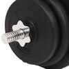 vidaXL Barbell and Dumbbell Set 30 kg