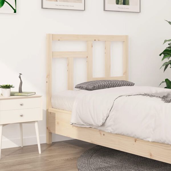 vidaXL Bed Headboard 95.5x4x100 cm Solid Wood Pine