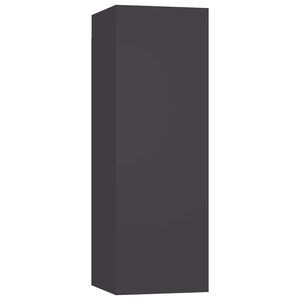 vidaXL TV Cabinet Grey 30.5x30x90 cm Engineered Wood