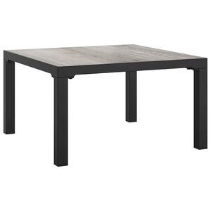 vidaXL Garden Coffee Table Grey 55x55x31 cm DPC and Steel