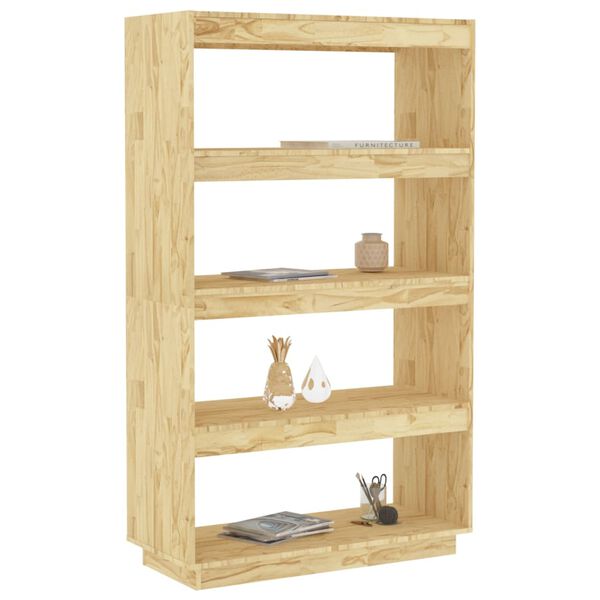 vidaXL Book Cabinet/Room Divider 80x35x135 cm Solid Pinewood