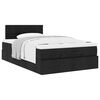vidaXL Ottoman Bed with Mattress Black King Single Fabric