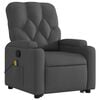 vidaXL Stand up Massage Recliner Chair Dark Grey Fabric