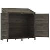 vidaXL Garden Shed Anthracite 102x52x112 cm Solid Wood Fir