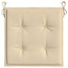 vidaXL Garden Chair Cushions 4 pcs Beige 40x40x4 cm Oxford Fabric