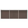 vidaXL Garden Raised Bed Galvanised Steel 240x40x77 cm Brown
