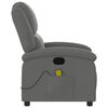 vidaXL Massage Recliner Chair Dark Grey Fabric