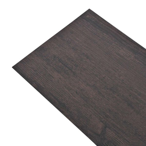 vidaXL Flooring Planks 18 pcs Dark Grey 5.26 m&sup2; PVC