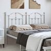 vidaXL Metal Headboard White 135 cm