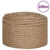 vidaXL Rope 100% Jute 12 mm 100 m