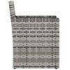 vidaXL Garden Armchair with Cushion Grey Poly Rattan