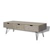 vidaXL TV Stand | Grey | MDF, steel | Medium | TV Stand | Rectangular | Retro